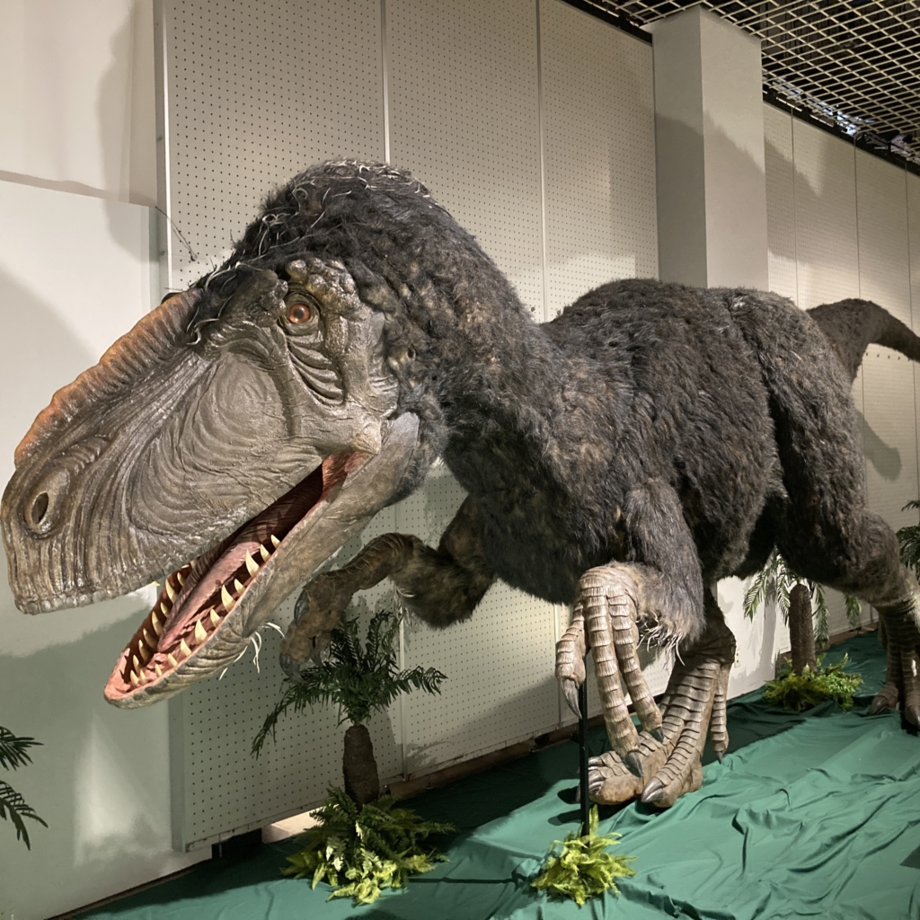 恐竜の復元模型